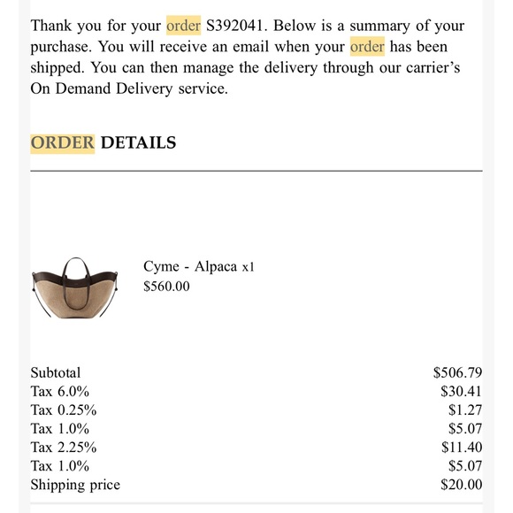 Polène Cyme Tote Bag in limited edition Alpaca - Picture 12 of 12